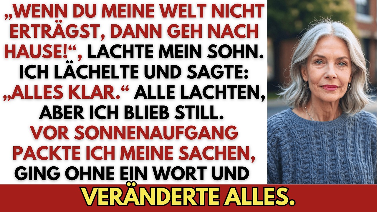 „Wenn du meine Welt nicht erträgst, dann fahr doch nach Hause“, sagte mein Sohn Hendrik lachend auf der Geburtstagsfeier seiner Frau – vor allen Gästen, während ich das Tablett mit den...