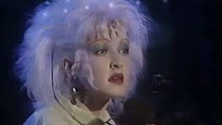 Cyndi Lauper, talking about Vibes and singing Boy Blue 💙