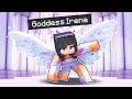 Playing as the goddess irene in minecraft