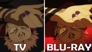 MAPPA'S BRAND NEW Animation for Jujutsu Kaisen Season 2 Episode 17 Sukuna vs Mahoraga TV vs BLURAY