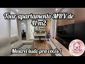 Tour em apartamento MRV de 41 m² decorado e reformado - apartamento pequeno