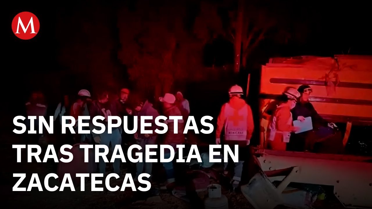Sigue el misterio por volcadura de camión con jornaleros en Zacatecas