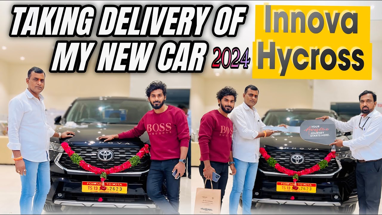 Taking Delivery of my new car INNOVA HYCROSS HYBRID 2024 || babluofficial | #hycross