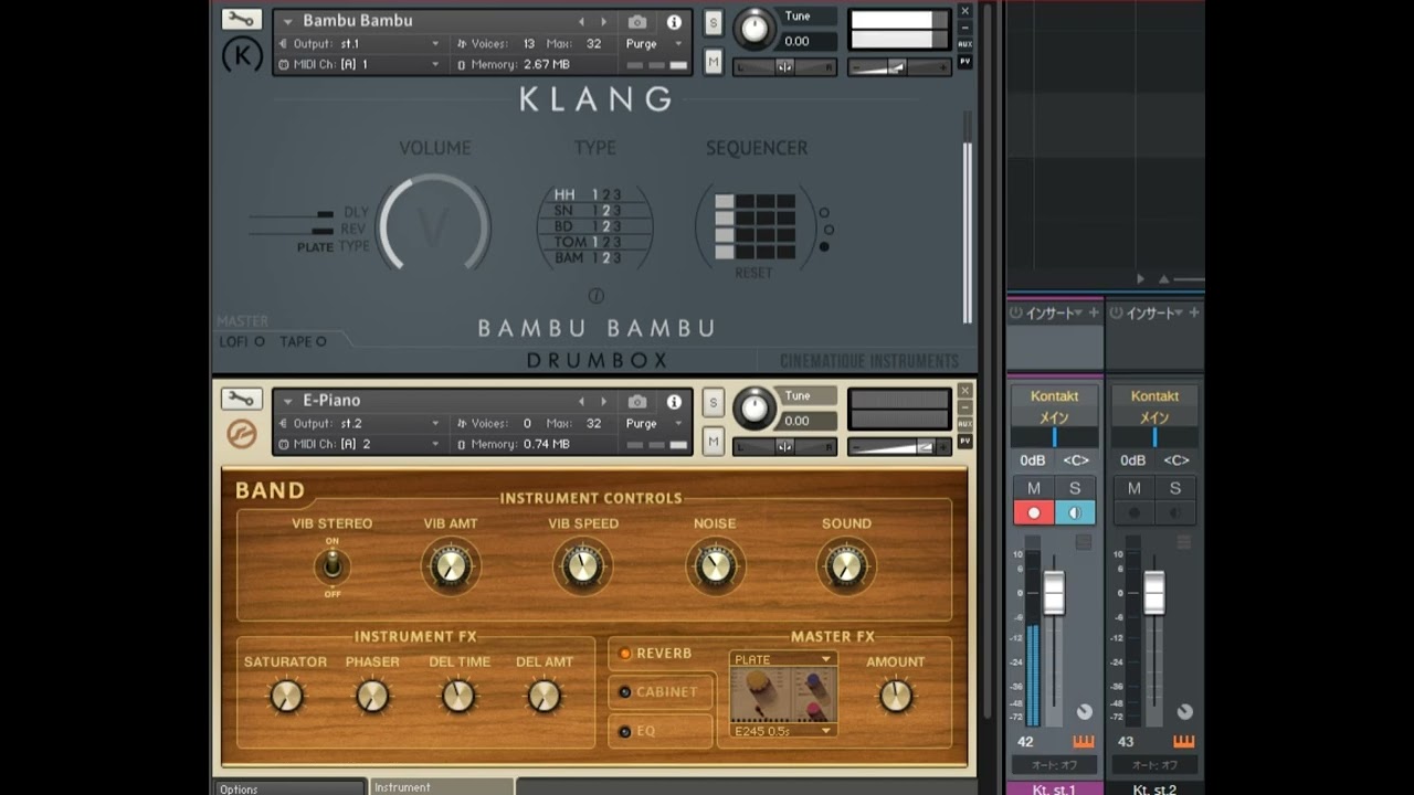 144＿2．NATIVE INSTRUMENTS社のKONTAKT6を使ってみよう♪その2