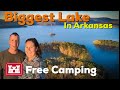 Lake Ouachita--The BIGGEST lake in ARKANSAS -- Free Camping at a Army Corps of Engineers Campground