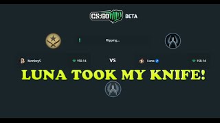 LUNA TOOK MY KNIFE!