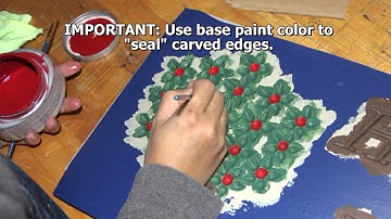 Painted Wood Sign Carved on CNC Router