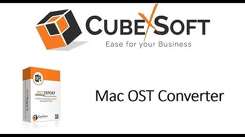 CubexSoft OST Converter for Mac