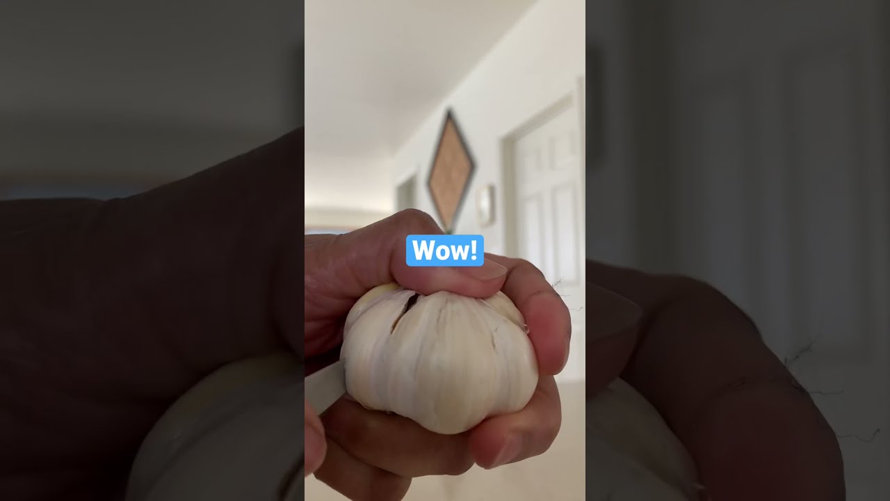 Garlic Peeling Trick Howto Satisfying Food Fruit Yummy