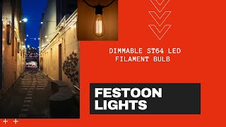 Festoon Lights & ST64 Dimmable LED Filament Bulbs Makes It Easy To Get The Perfect Amount Of Light screenshot 2