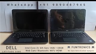 Dell Latitude 3380, 13.3 HDF Laptop (Intel Core i3-6006U, 4GB DDR4, 128GB SSD, Refurbished).