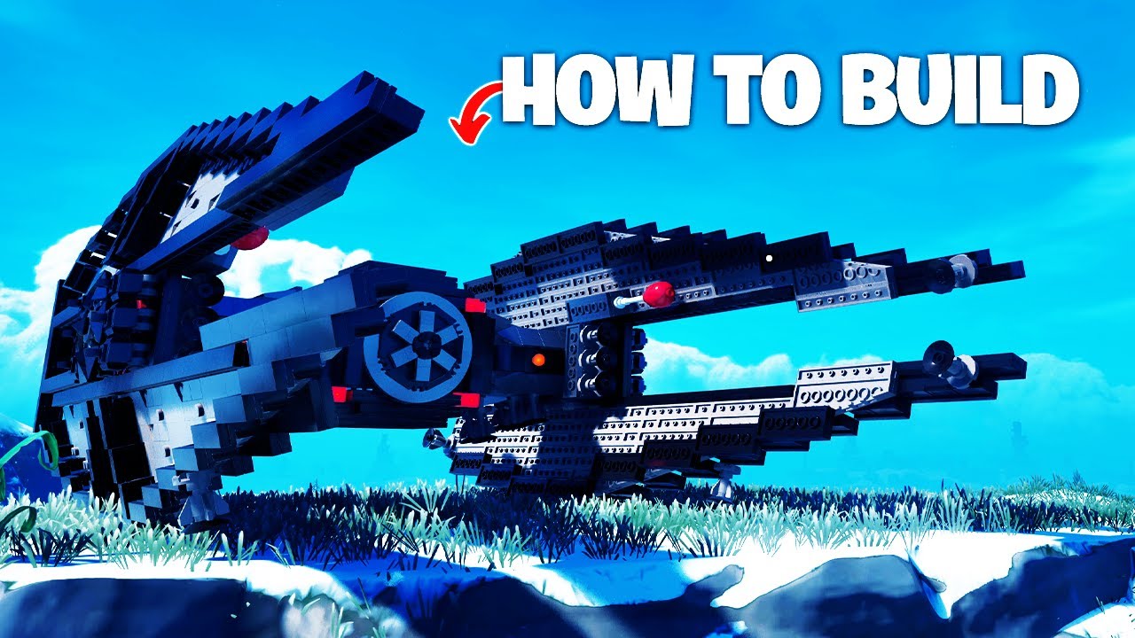 How to Build Kylo Ren's Tie Whisper in LEGO Fortnite!