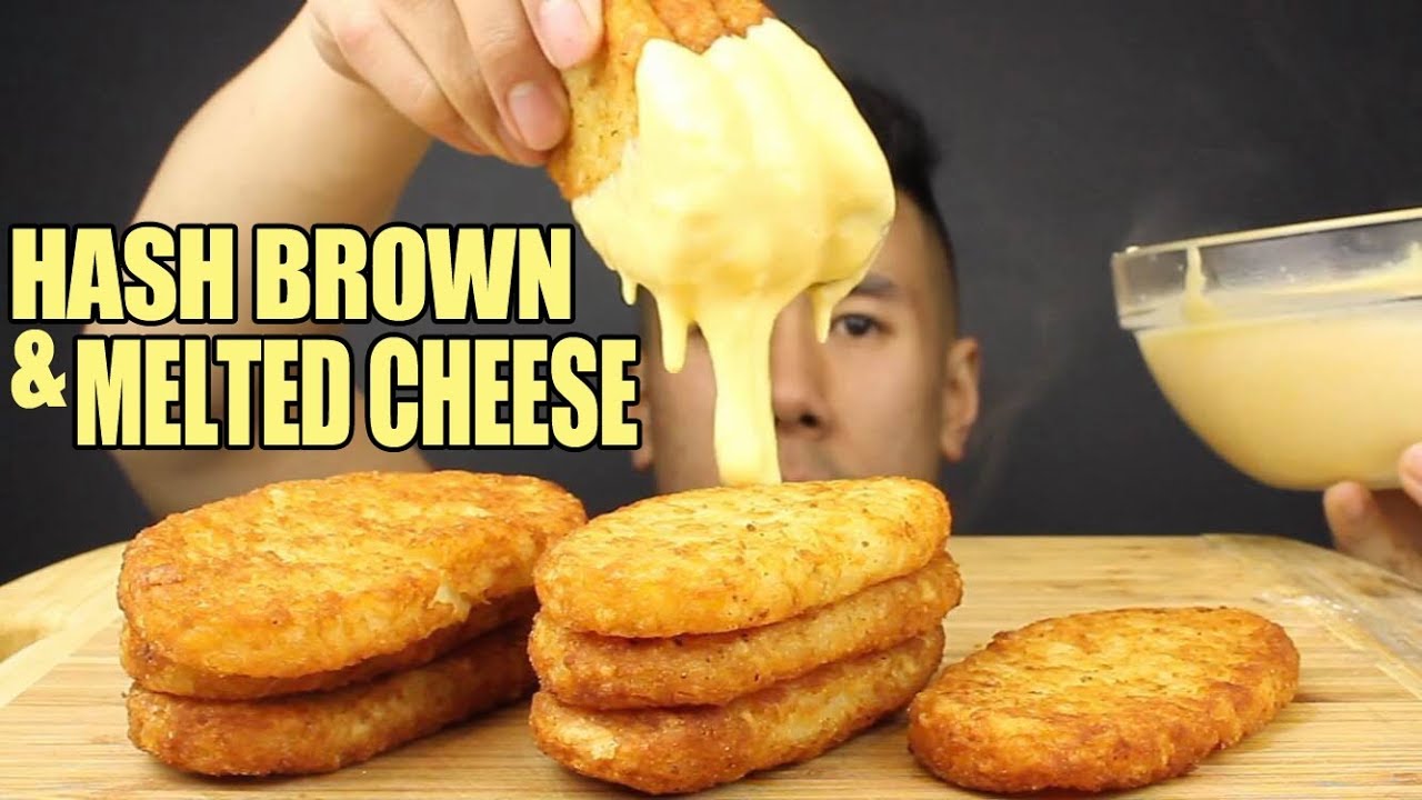 [ASMR] GOLDEN HASH BROWN & MELTED CHEESE