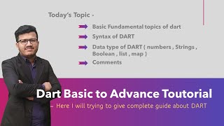 Dart Bangla Tutorial | Part 02 | data type and declaration  | Bahar academy
