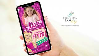 Barbie Birthday Birthday Video Invitation