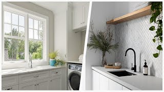 75 Ceramic Tile Laundry Room With An Undermount Sink Design Ideas #838 You'Ll Love ♡