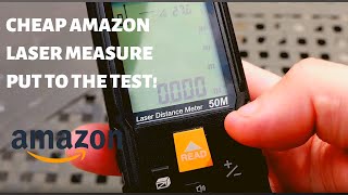 SUPER CHEAP AMAZON DISTANCE LASER MEASURING TOOL REVIEW. screenshot 5