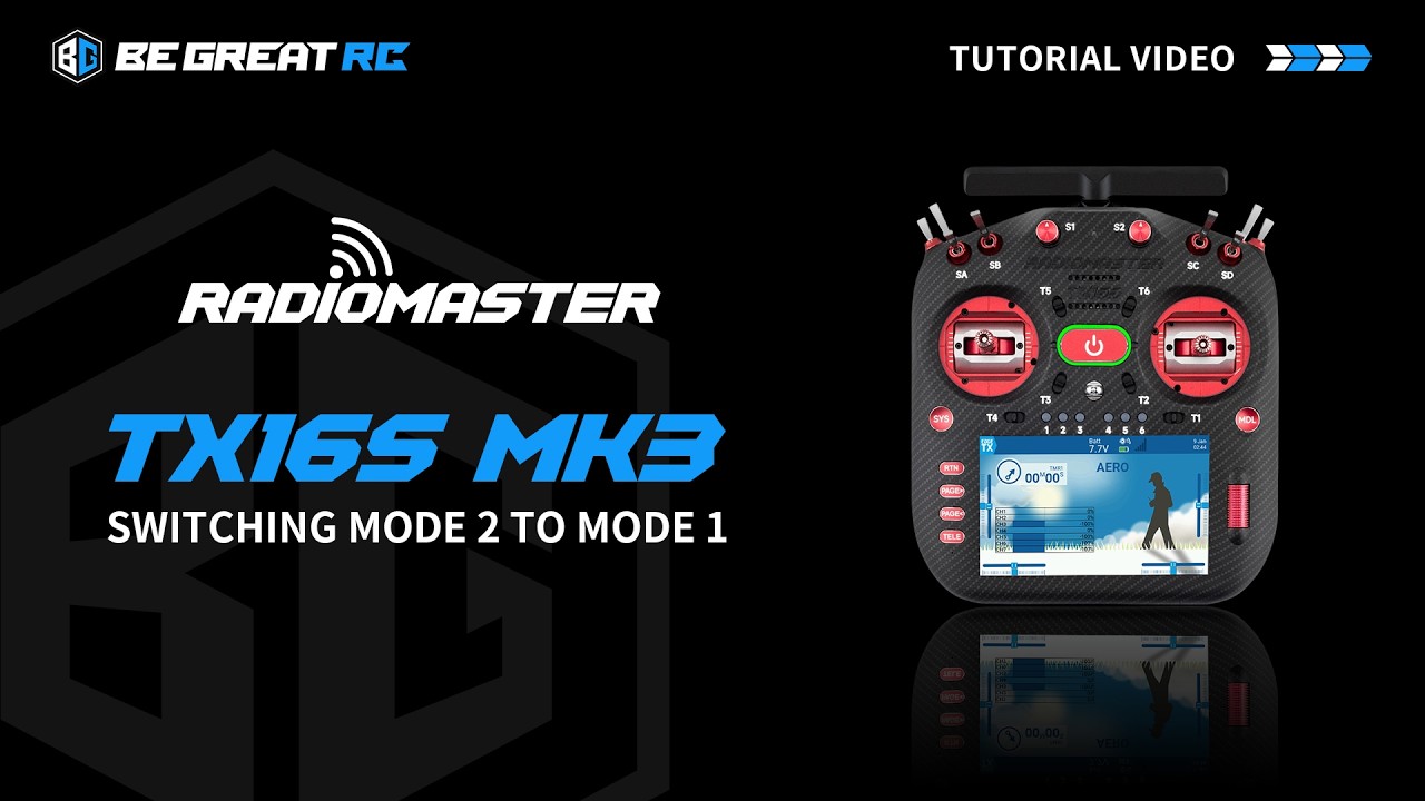 RadioMaster TX16Sモード1 (tukasa) How to Switch Radiomaster TX16S MK3 from Mode 2 to Mode 1 - YouTube