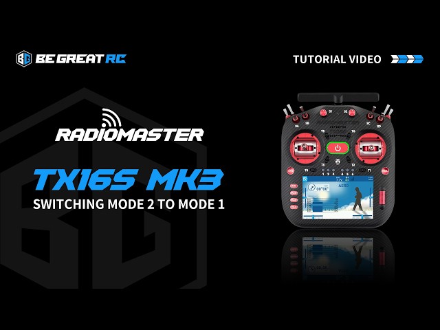 How to Switch Radiomaster TX16S MK3 from Mode 2 to Mode 1 - YouTube