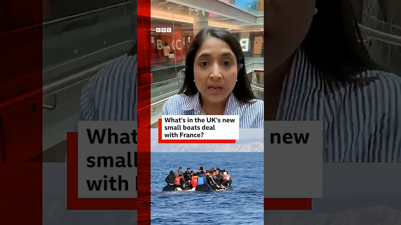 UK government signs new deal to stop illegal migrants crossing the channel #EnglishChannel #BBCNews
