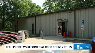 Tech issues at some polling locations reported in Cobb