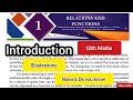 10th Maths Chapter 1 Introduction illustration notes do you know in one video relation and functions