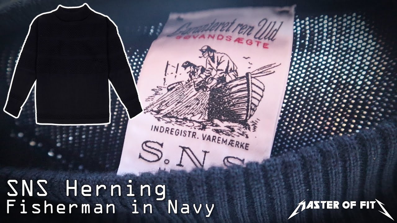 SNS Herning Fisherman Sweater Navy - YouTube