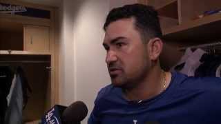 Adrian Gonzalez on Opening Day