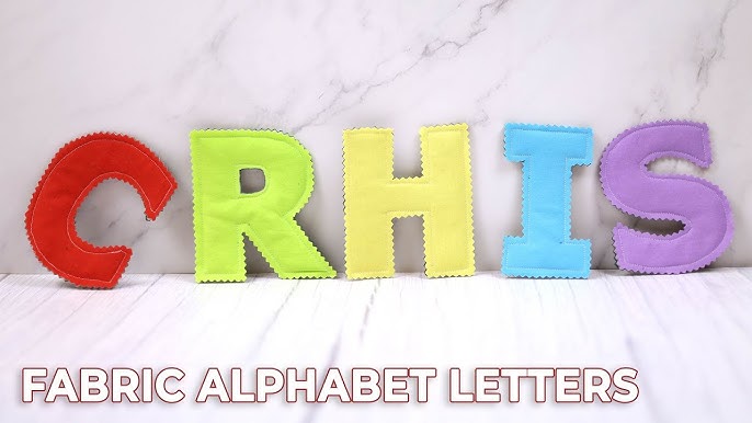 how-to-make-fabric-letters-with-free-fabric-alphabet-letters-pattern-youtube
