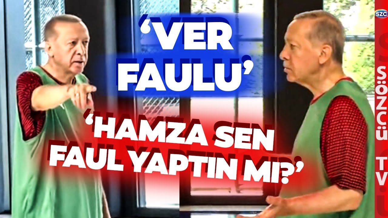 Basketbol Oynayan Erdoğan'dan Hamza Yerlikaya'ya: Sen Faul mu Yaptın ...