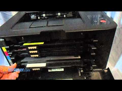 How to change the Samsung CLP-320 toner cartridges by 247inktoner.com