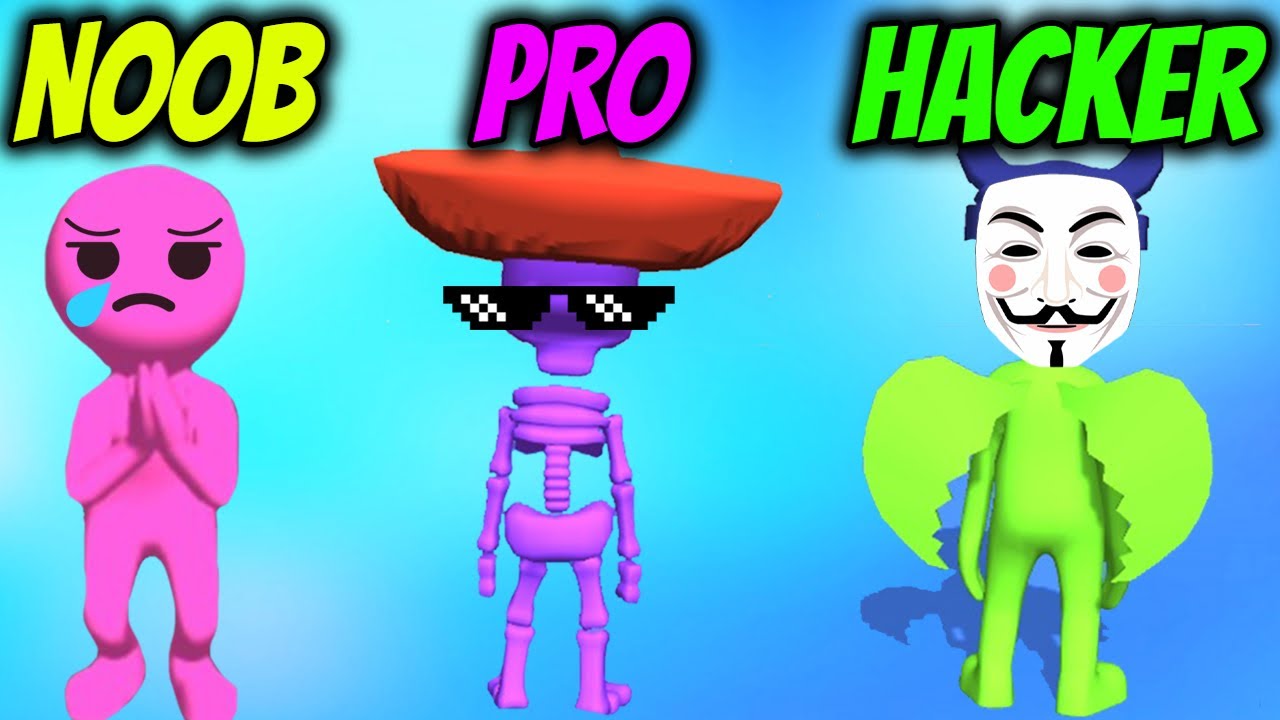 Fall Race 3D - NOOB vs PRO vs HACKER