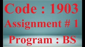 AIOU Solved Assignment No 1 Code 1903 spring 2021 | Baloch Academy