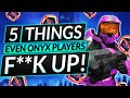 5 MASSIVE Mistakes EVERYONE MAKES (Even in Onyx) - Rank Up FAST - Halo Infinite Guide