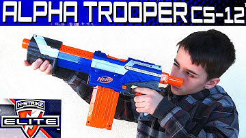 Nerf N-Strike Exclusive Elite Alpha Trooper CS-12 with Robert-Andre!