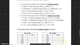 1301 Lab 1 metric conversions