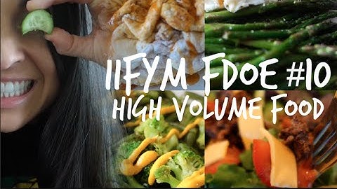 IIFYM Full Day of Eating #10 - HIGH VOLUME FOOD - "Contest Prep" Lyfe