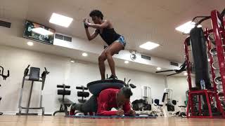 Training with Bobby Powder - Plank/ Bosu Ball Squats