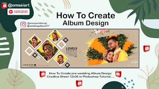 How To Create Wedding Album Designing Creative Sheet 12X36 in Photoshop Tutorial.... screenshot 2