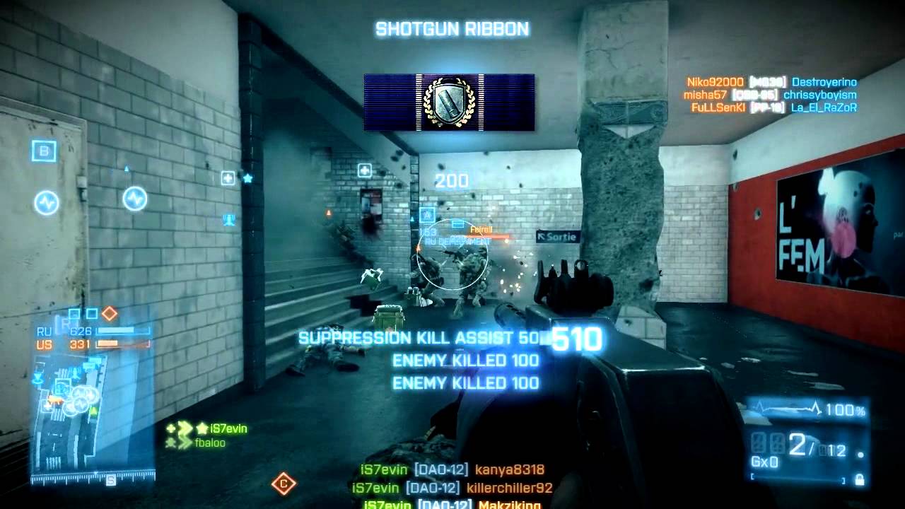 Battlefield 3 | DAO12 Shotgun | Operation Metro