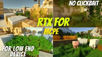 Rtx For Minecraft PE 1.18 || Rtx Graphic For Mcpe || Rtx For Mcpe