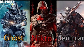 Ghost, Nikto and Templar - Call Of Duty Mobile | Skillet - Awake And Alive.