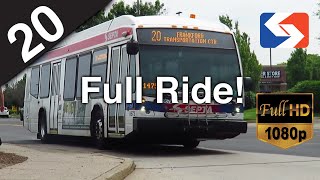 SEPTA Route 20 to Frankford FULL RIDE - 2015 NovaBus LFS