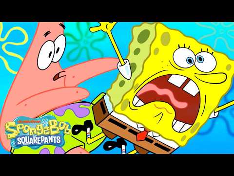 Every Time Someone Falls on SpongeBob 😂 | 30 Minutes | SpongeBob