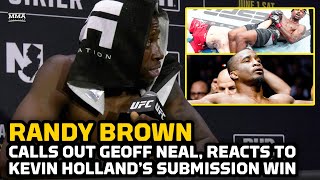 Randy Brown Reacts To Kevin Holland's Brutal Arm Break In Real Time | UFC 302