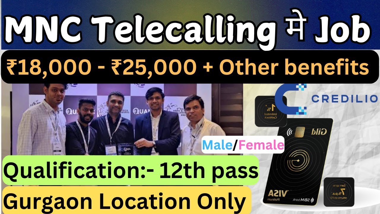 Telecalling Job In Gurgaon | Call Centre Jobs | Credelio Telecaller ...