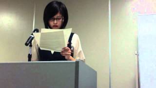 Aff Constructive- Questions Speech- Second Debate in Sapporo