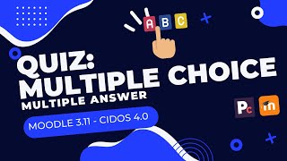 Quiz: Multiple Choice Question (MCQ) Multiple Answer | LMS CIDOS 4.0 | Moodle 3.11