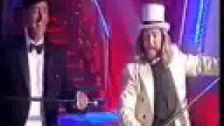 JLC and Len Goodman dancing on Strictly Come Dancing