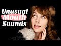 Asmr unusual mouth sounds kiss sounds lip smacking tongue flutters tongue clicking